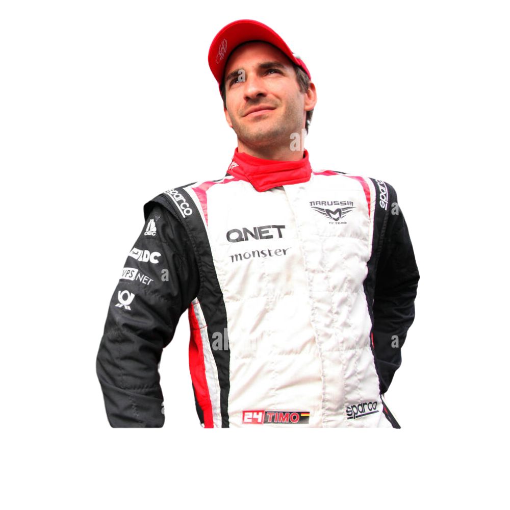 2012 Formel 1 Rennanzug Replik (Timo Glock Marussia)