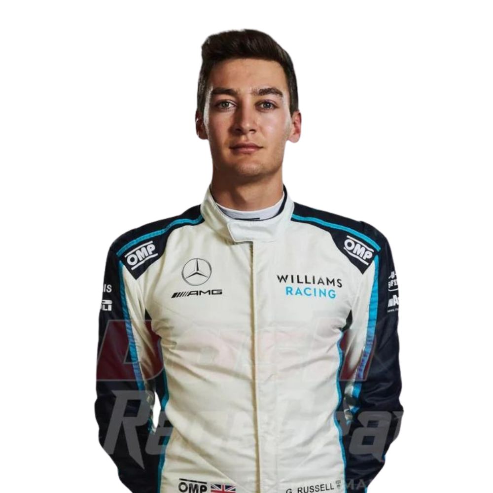 Williams Racing George Russell 2021 Formel 1 Rennanzug Replik (Rennen)