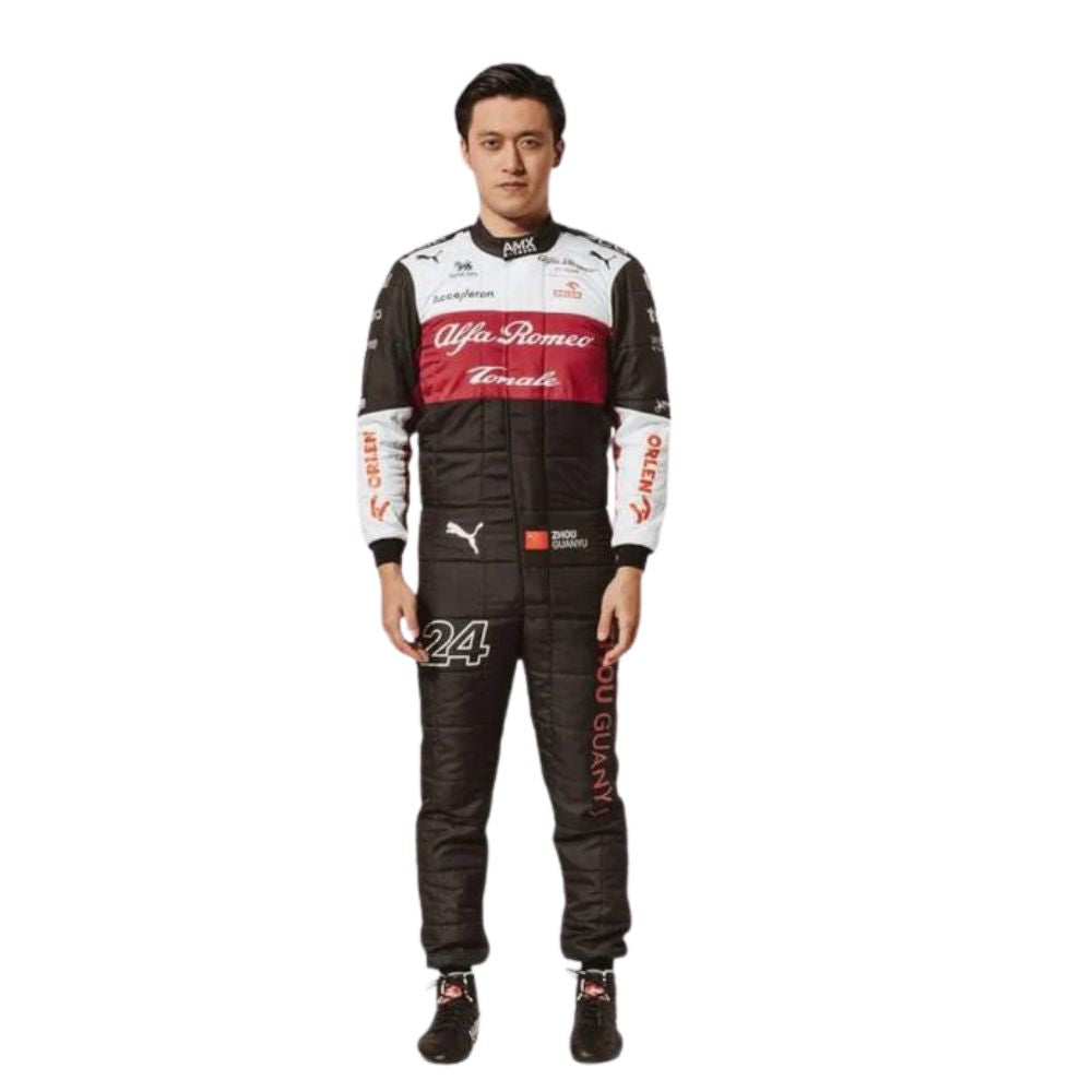 Alfa Romeo F1 Team Zhou Guanyu 2022 Formel 1 Rennanzug Replik (Rennen)