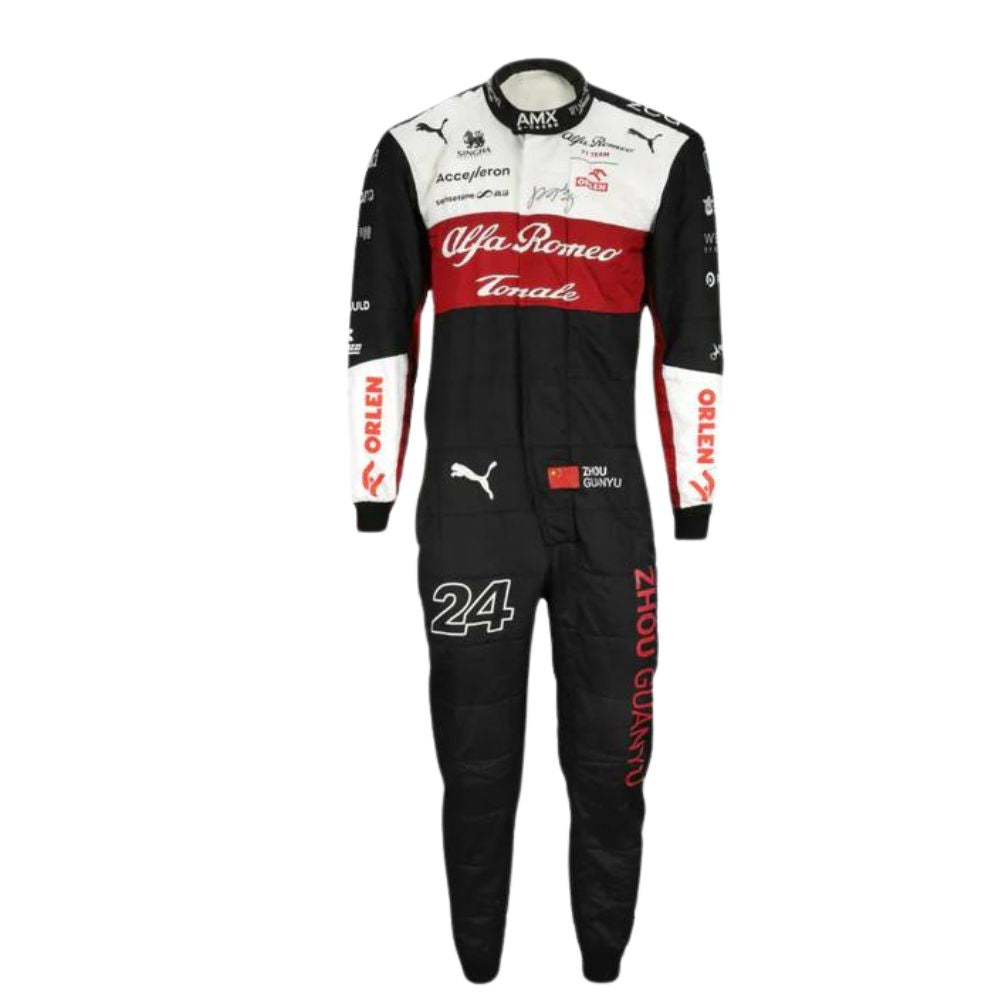 Alfa Romeo F1 Team Zhou Guanyu 2022 Formel 1 Rennanzug Replik (Rennen)