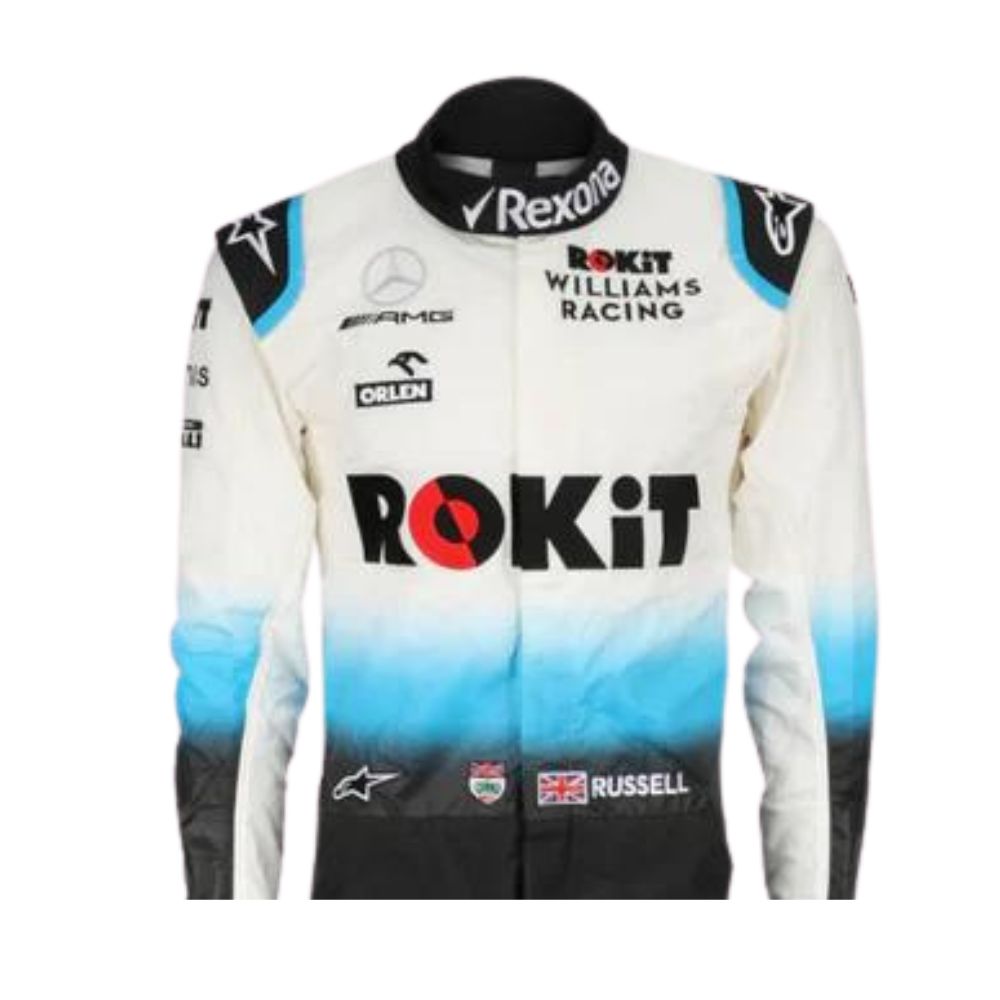 Williams Racing George Russell 2019 Formel 1 Rennanzug Replik (Rennen)
