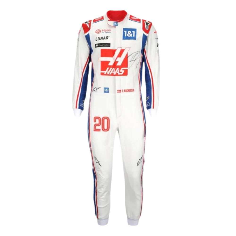 Haas F1 Team Kevin Magnussen 2022 Formel 1 Rennanzug Replik (Rennen)