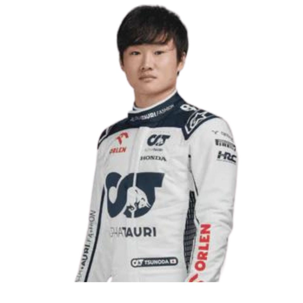 Scuderia AlphaTauri Yuki Tsunoda 2023 Formel 1 Rennanzug Replik