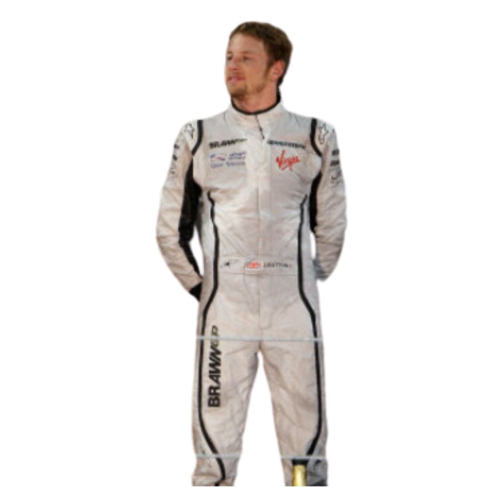 Formel-1-Rennanzug-Replika (Jenson Button Brawn GP 2009er Rennen)