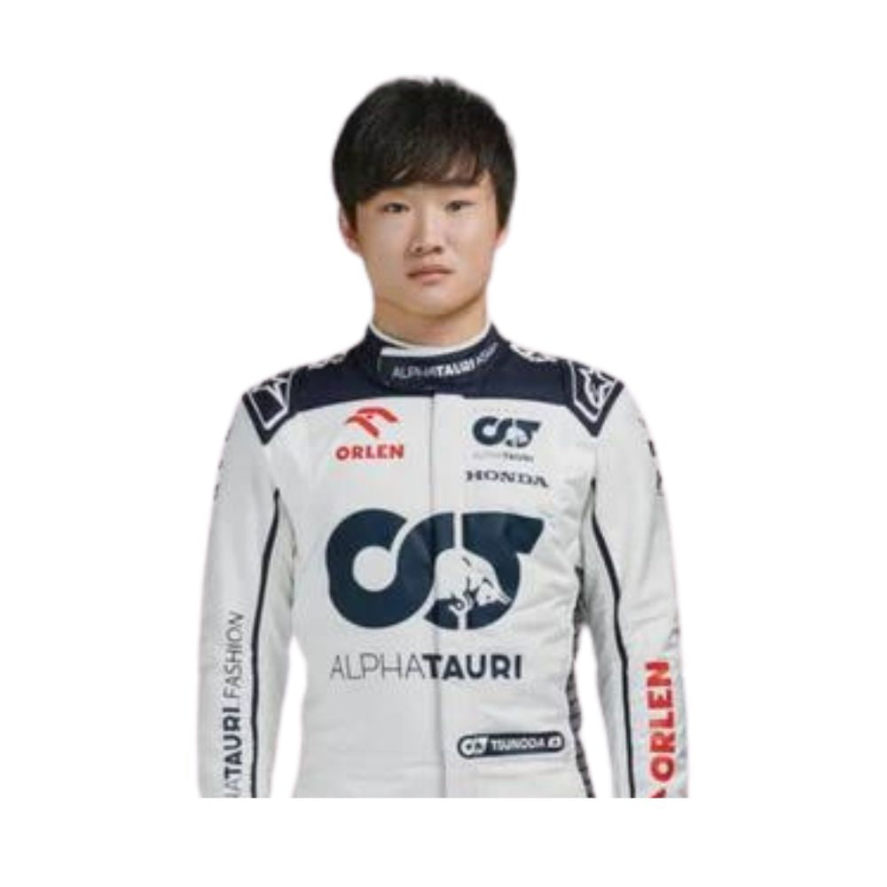 Scuderia AlphaTauri Yuki Tsunoda 2023 Formel 1 Rennanzug Replik