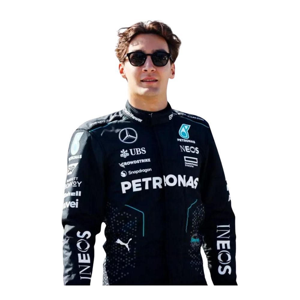 Mercedes-AMG Petronas F1 Team George Russell 2024 Formula 1 Racing Suit Replica