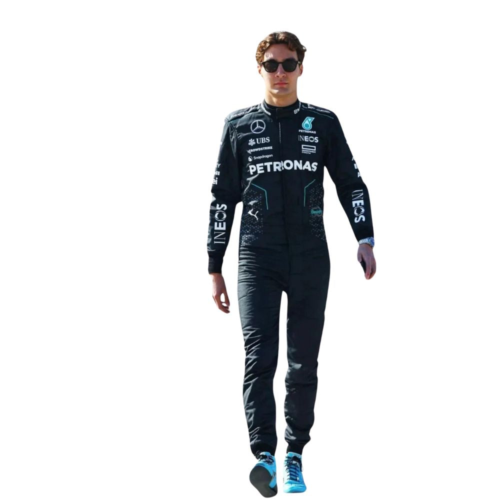 Mercedes-AMG Petronas F1 Team George Russell 2024 Formula 1 Racing Suit Replica