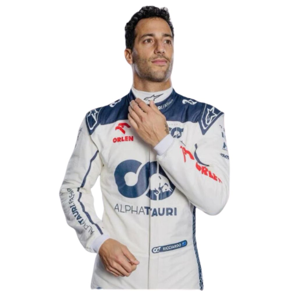 Scuderia AlphaTauri Daniel Ricciardo 2023 Formel-1-Rennanzug Replik