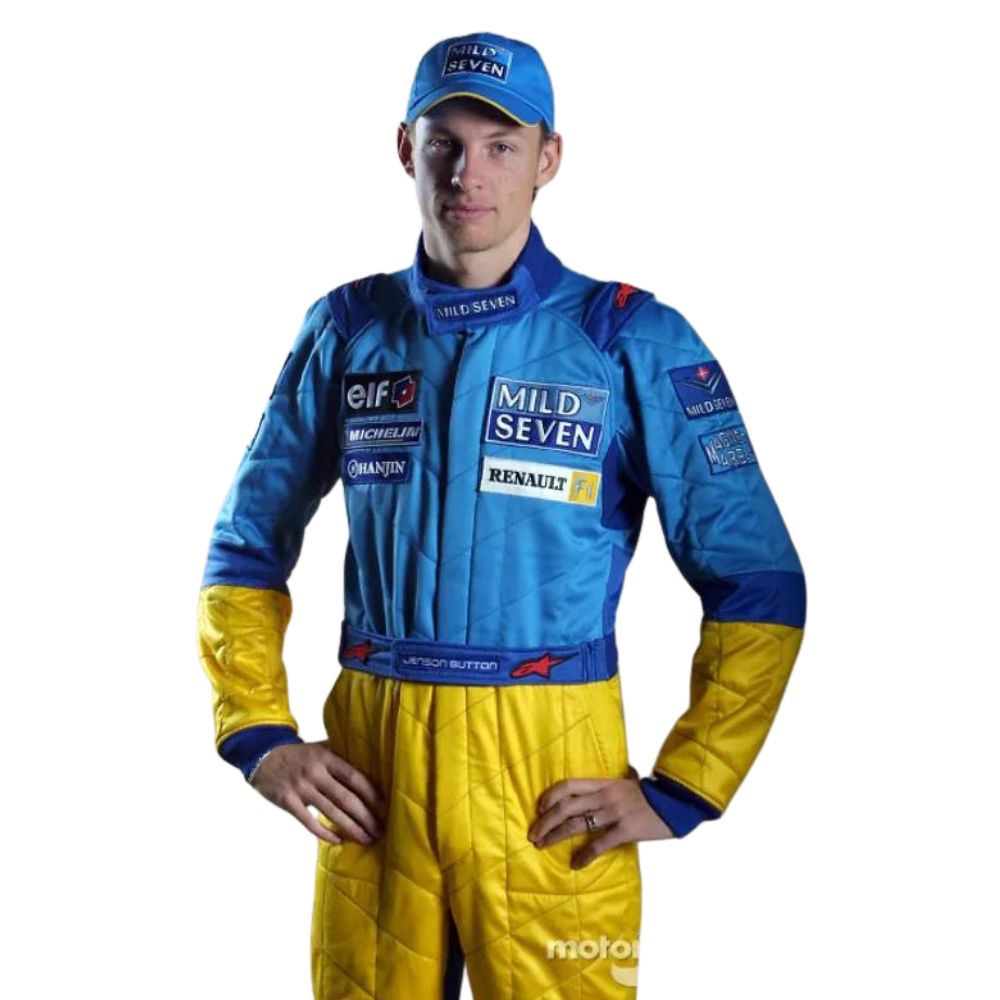 Renault F1 Team Formel 1 Rennanzug Replik (Jenson Button Rennen 2002)