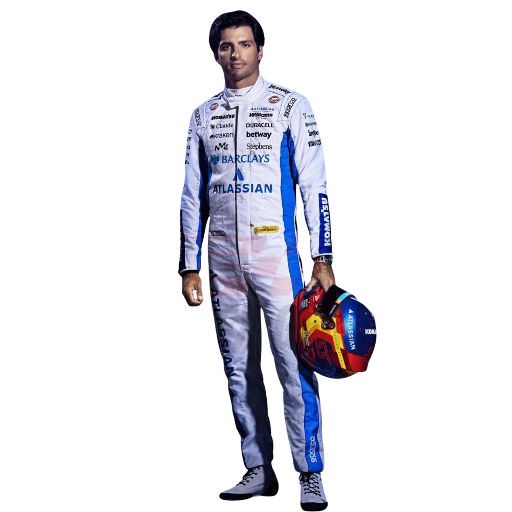 Williams Racing Carlos Sainz 2026 Formula 1 Racing Suit Replica (Race)