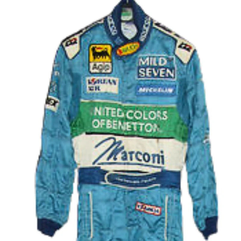 Formel-1-Rennanzug-Replika (Alexander Wurz Benetton Rennen 2000er)