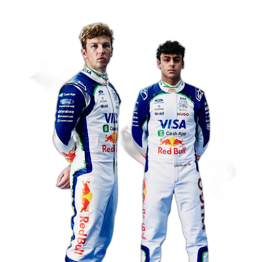 Racing Bulls Arvid Lindblad & Liam Lawson 2026 Formel 1 Rennanzug-Replika